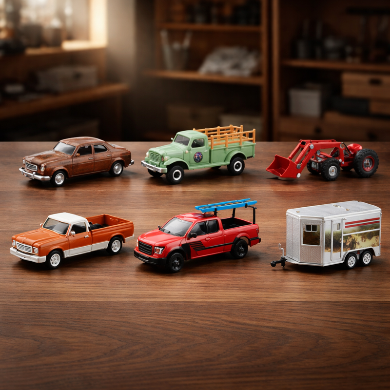 "Down on the Farm" Series 11 Set of 6 pieces 1/64 Diecast Models by Greenlight