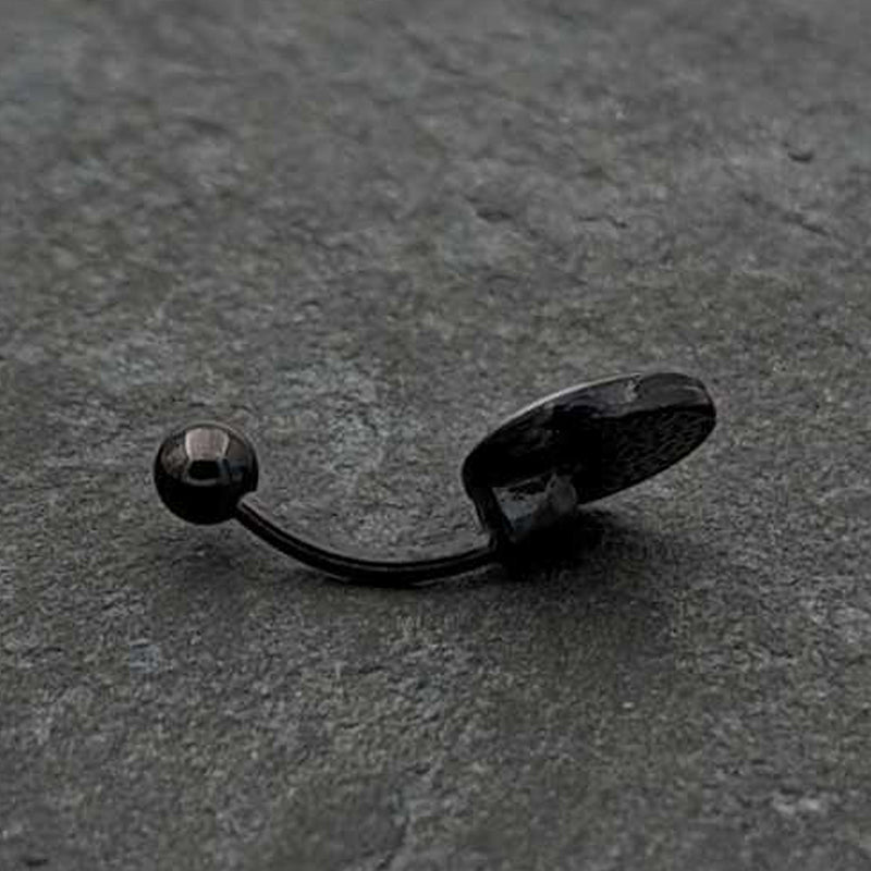 Black Glow in the Dark Radioactive Belly Ring by Onyx O