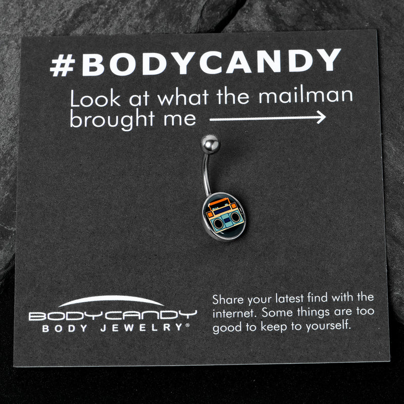 Retro Boombox Belly Ring by Onyx O