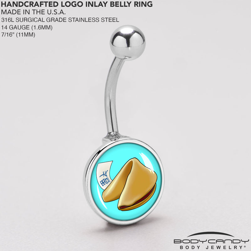 Fortune Cookie Belly Ring by Onyx O
