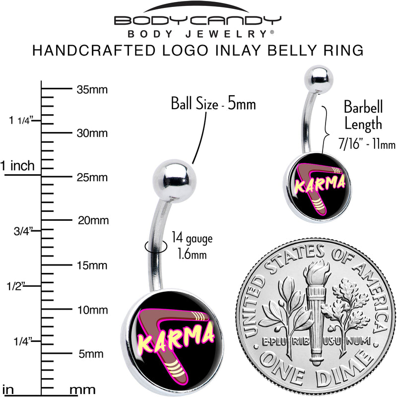 Karmic Boomerang Belly Ring by Onyx O