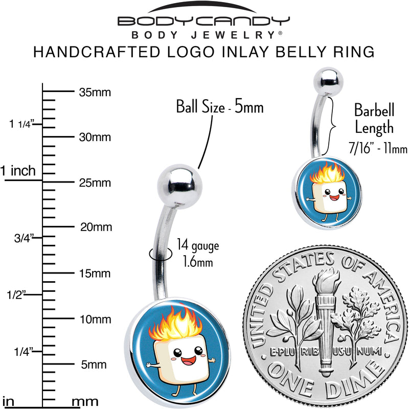 Burning Marshmallow Belly Ring by Onyx O