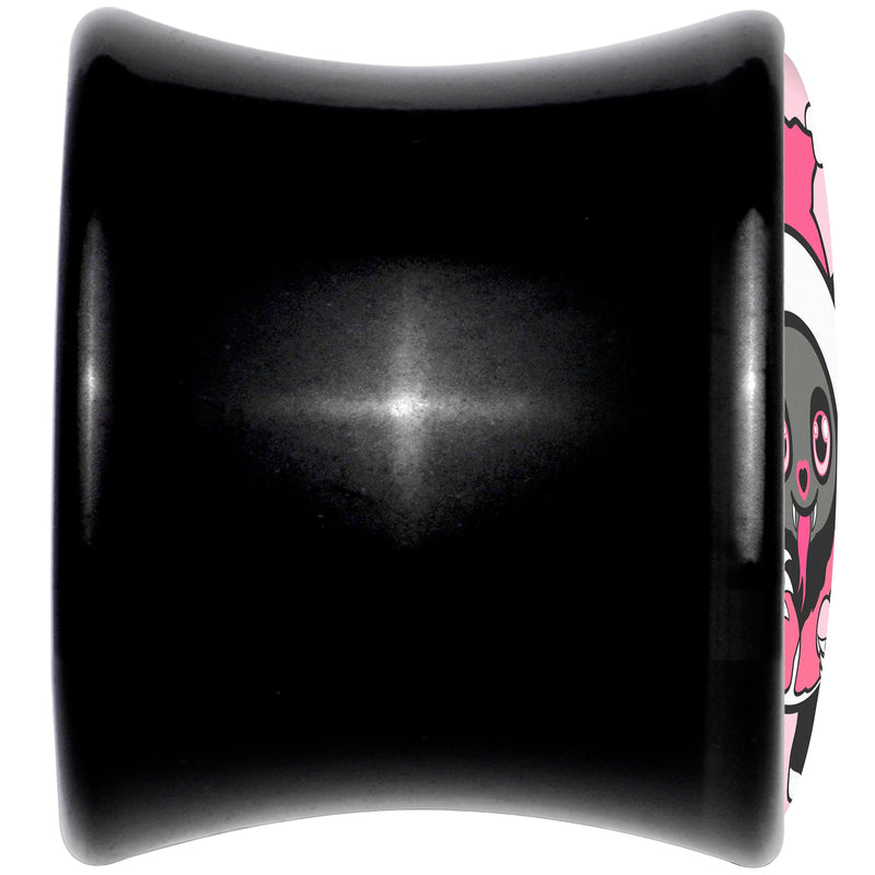 Krampus Cutie Christmas Holiday Black Acrylic Saddle Plug Set by Onyx O