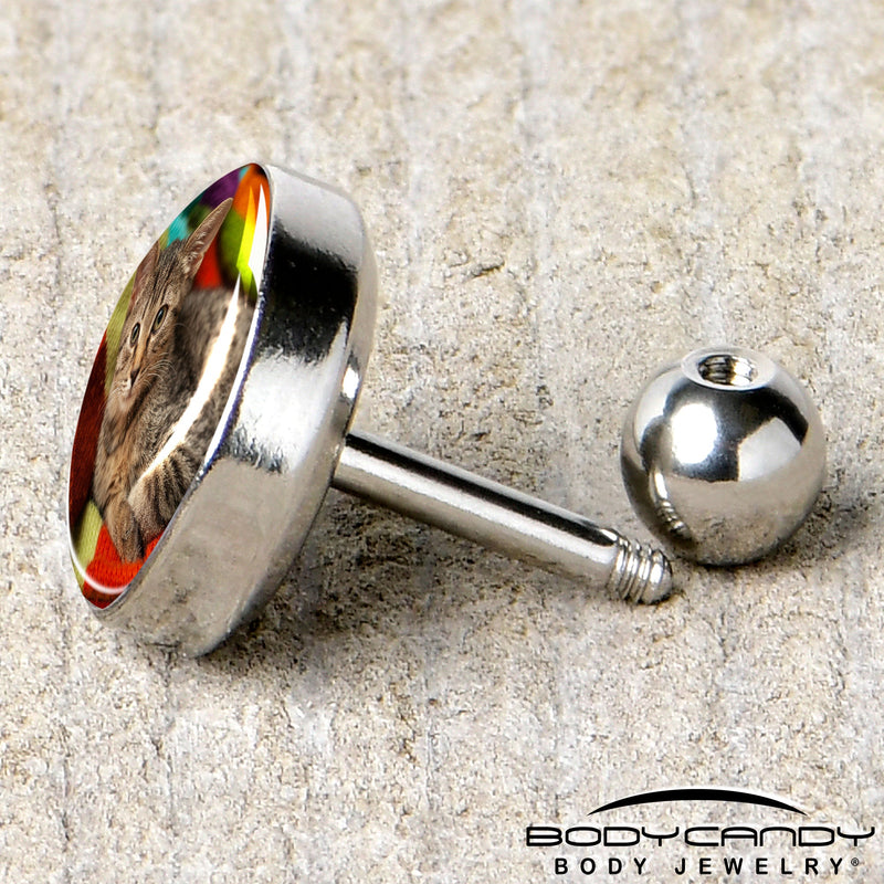 Custom Full Color Photo Tragus Cartilage Earring