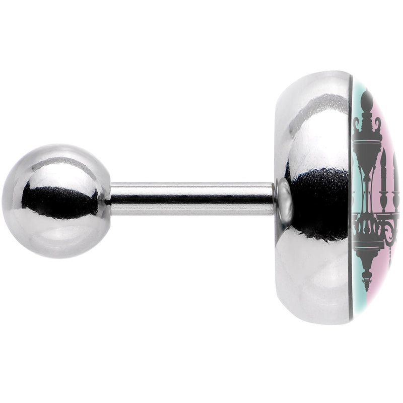 16G 1/4 Blue Pink Split Chandelier Tragus Cartilage Earring