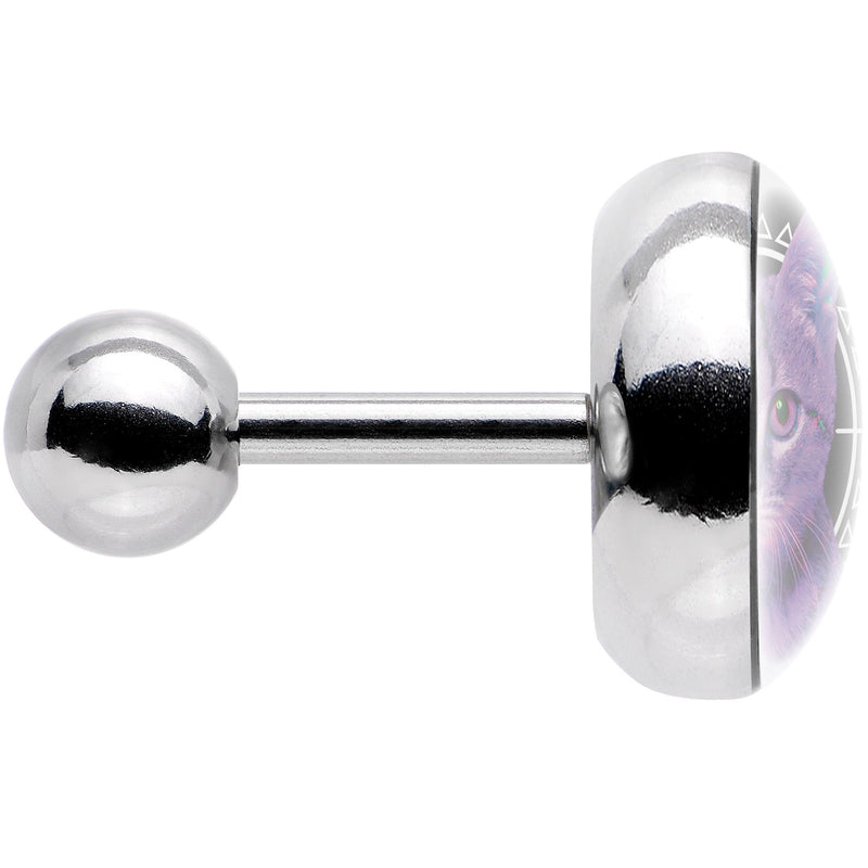 16G 1/4 Boho Fuchsia Kitty Cat Tragus Cartilage Earring
