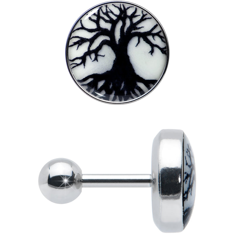 16G Glow in the Dark Tree of Life Tragus Cartilage Earring by Onyx O