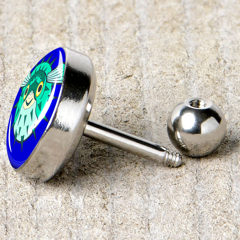 16G 1/4 Pufferfish Cartilage Tragus Earring by Onyx O
