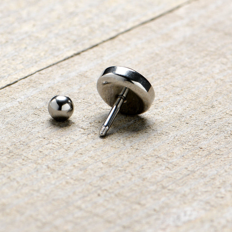 16G 1/4 Christmas Peace Love Santa Tragus Cartilage Earring by Onyx O