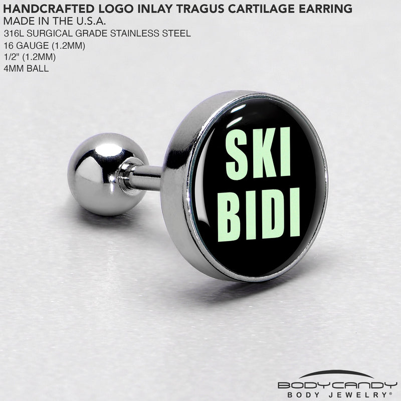 16G 1/4 SKIBIDI Cartilage Tragus Earring by Onyx O