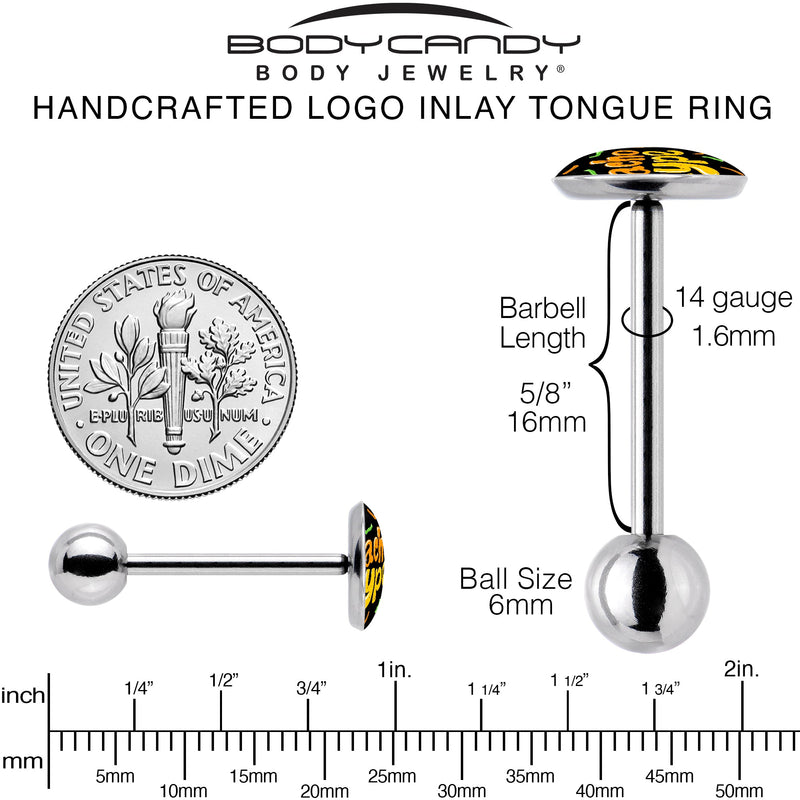 Nacho Type Barbell Tongue Ring by Onyx O