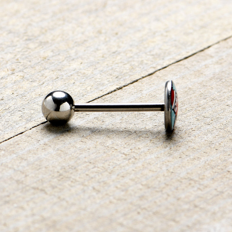 Snowfall Holiday Penguin Barbell Tongue Ring by Onyx O