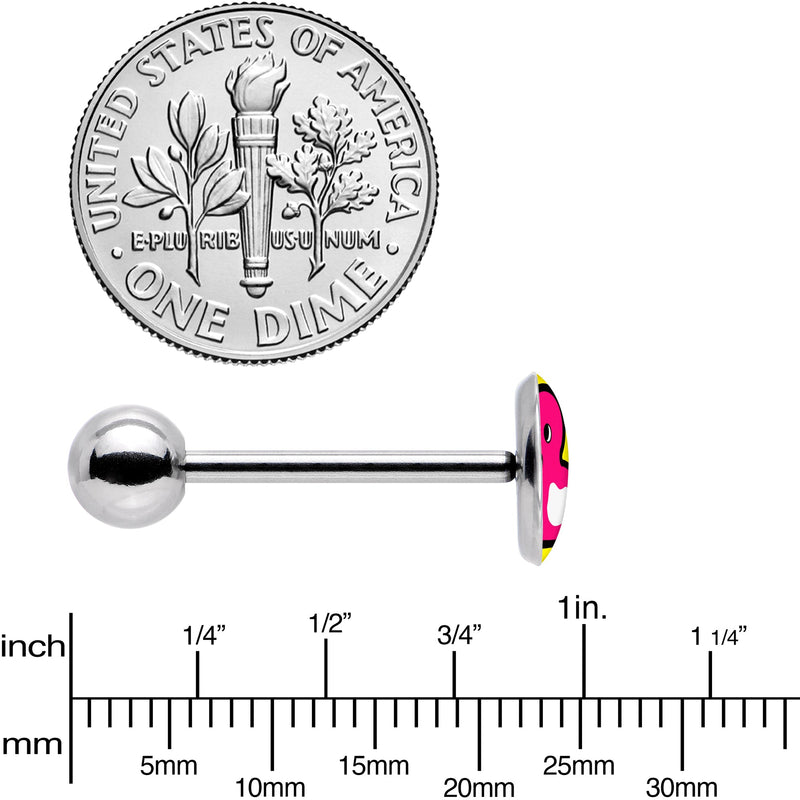 Pink Ducky Barbell Tongue Ring by Onyx O