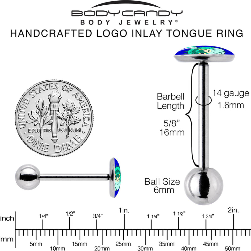 Pufferfish Barbell Tongue Ring by Onyx O
