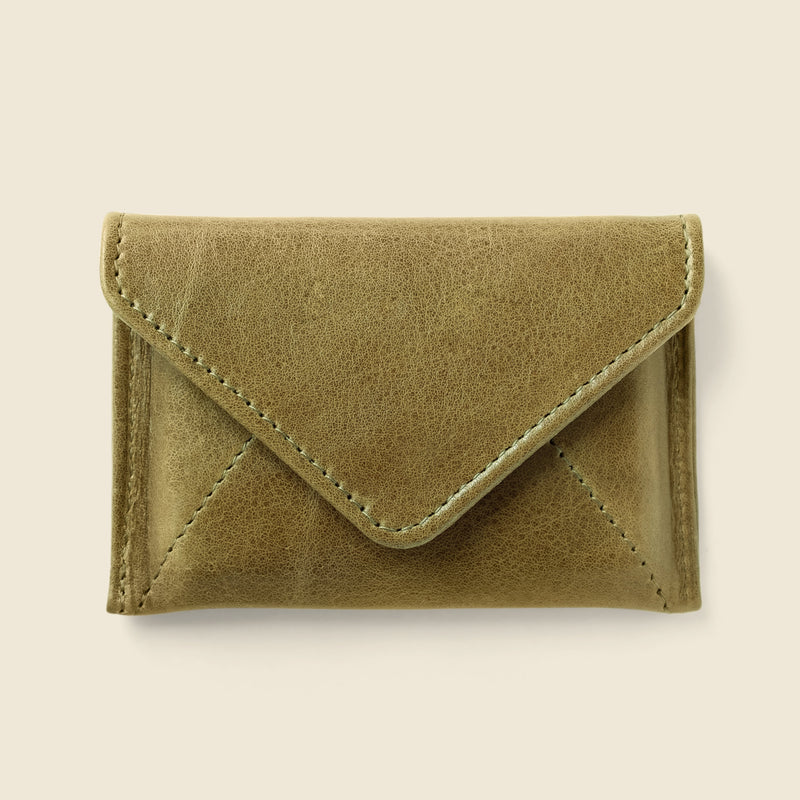 Mini Envelope Wallet With RFID protection - Olive