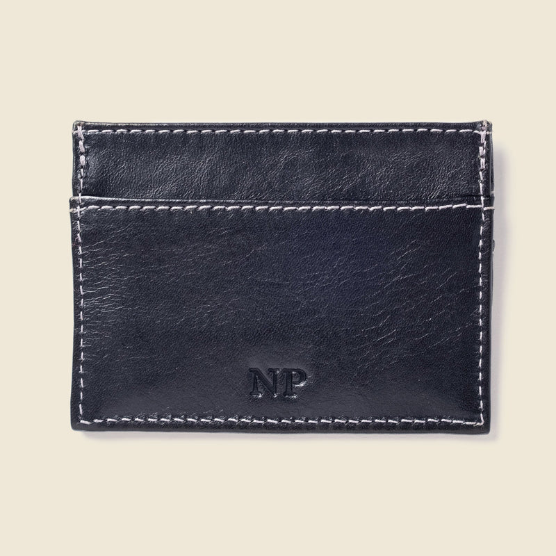 Slim Card Holder Wallet with RFID Protection - Black