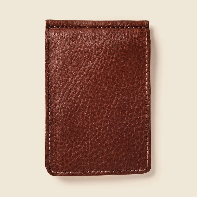 Bifold Money Clip Wallet - Chocolate