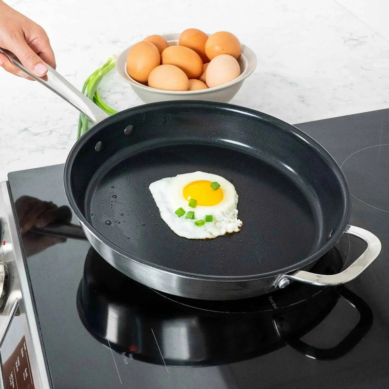 5-Ply Nonstick Stainless Frying Pan