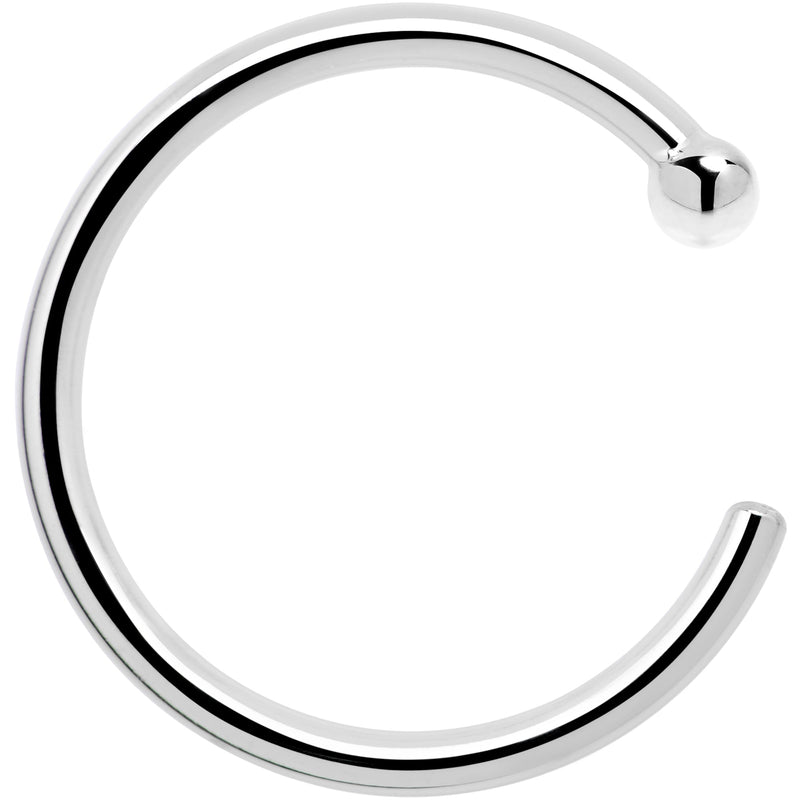 Real Platinum Nose Hoop - Hypoallergenic & Luxurious