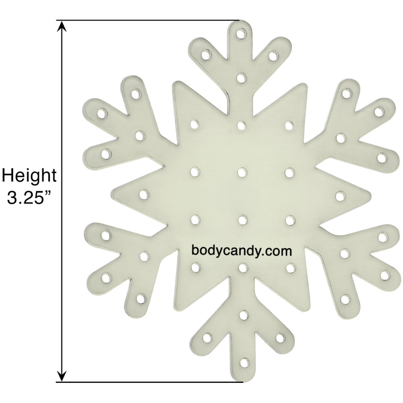 Glow in the Dark Snowflake Travel Flat Back Earring Palette