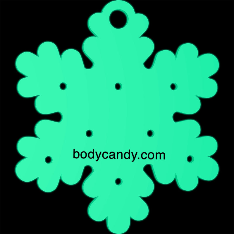 Glow in the Dark Christmas Ornament Travel Flat Back Earring Palette