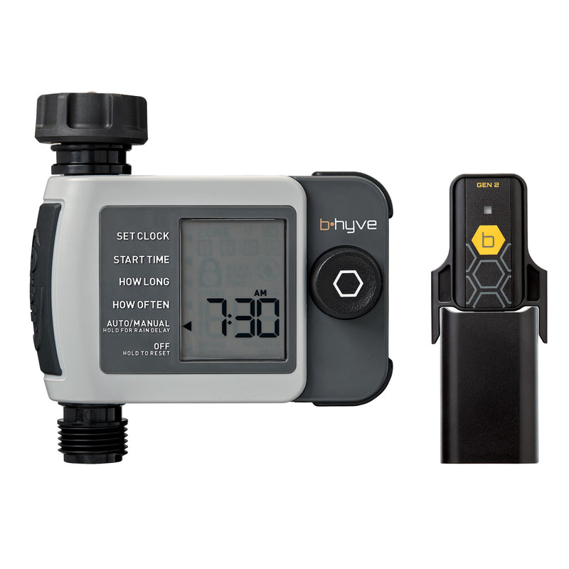 B-hyve XD Bluetooth 1-Outlet Hose Faucet Timer w/Hub | 24516