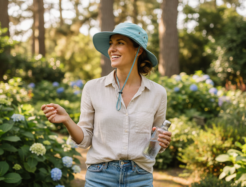 POWERCAP ICE Cooling Sun Hat – Instant Cooling Relief with Reusable Ice Packs, UPF 50 UV Sun Protection, Lightweight & Breathable for Hot Weather