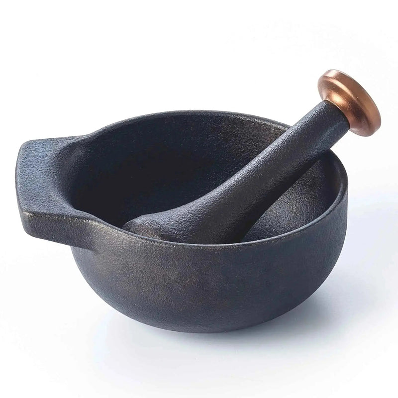 Enameled Cast Iron Mortar & Pestle Set, 2-Cup