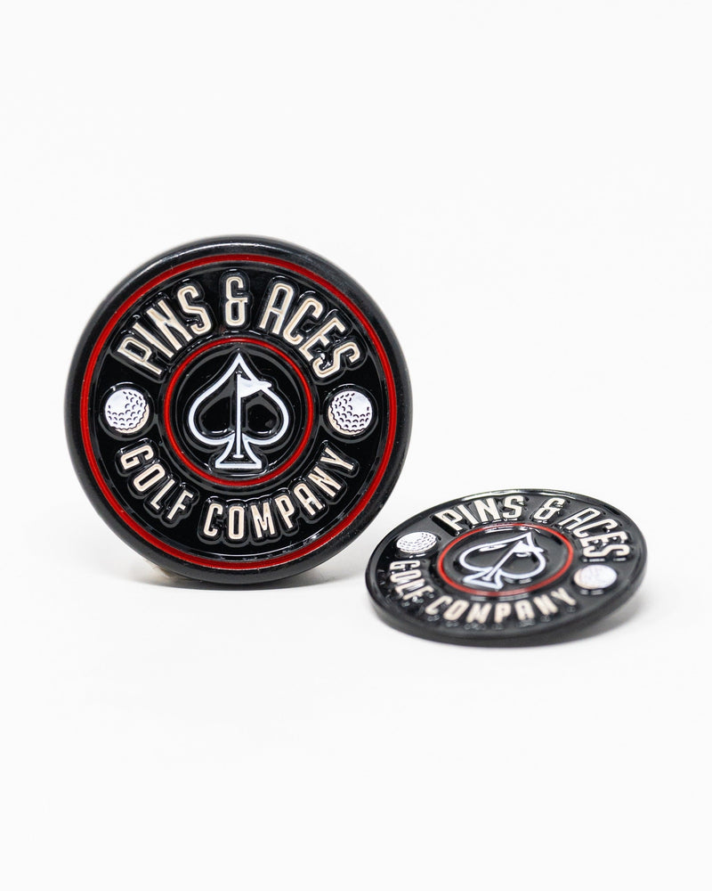 Pop Out Medallion Ball Marker - Black