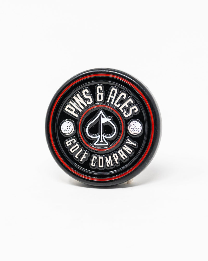 Pop Out Medallion Ball Marker - Black
