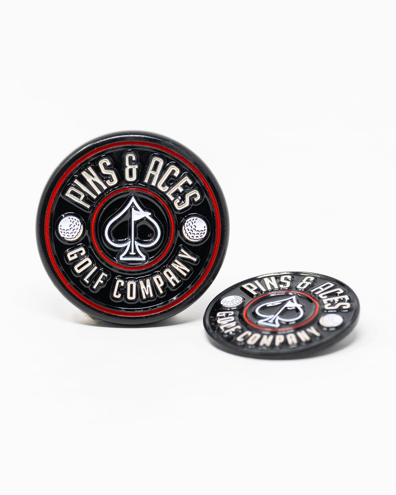 Pop Out Medallion Ball Marker - Black
