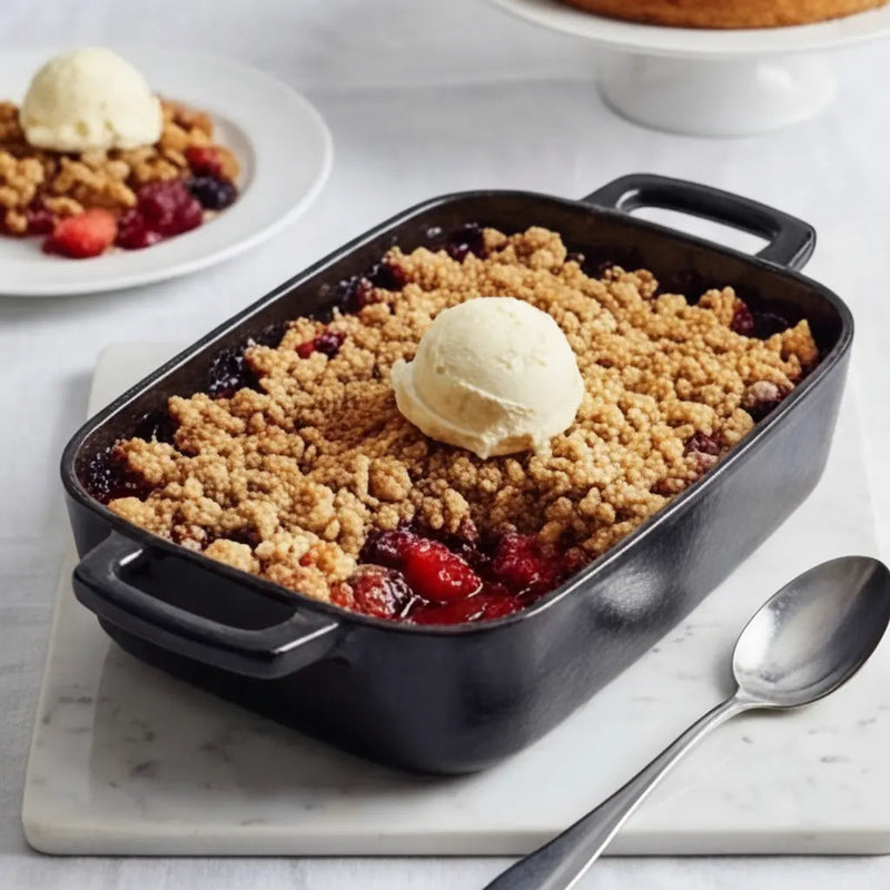 Enameled Cast Iron Roasting Pan, 12x8”