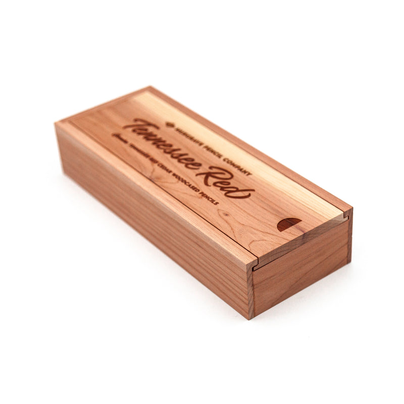 24-pack Tennessee Red™ Pencil — Cedar Box Set with Tennessee Red Logo
