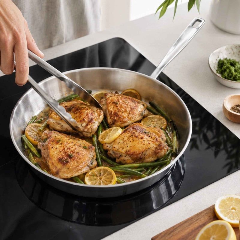 5-Ply Stainless Steel Frying Pan