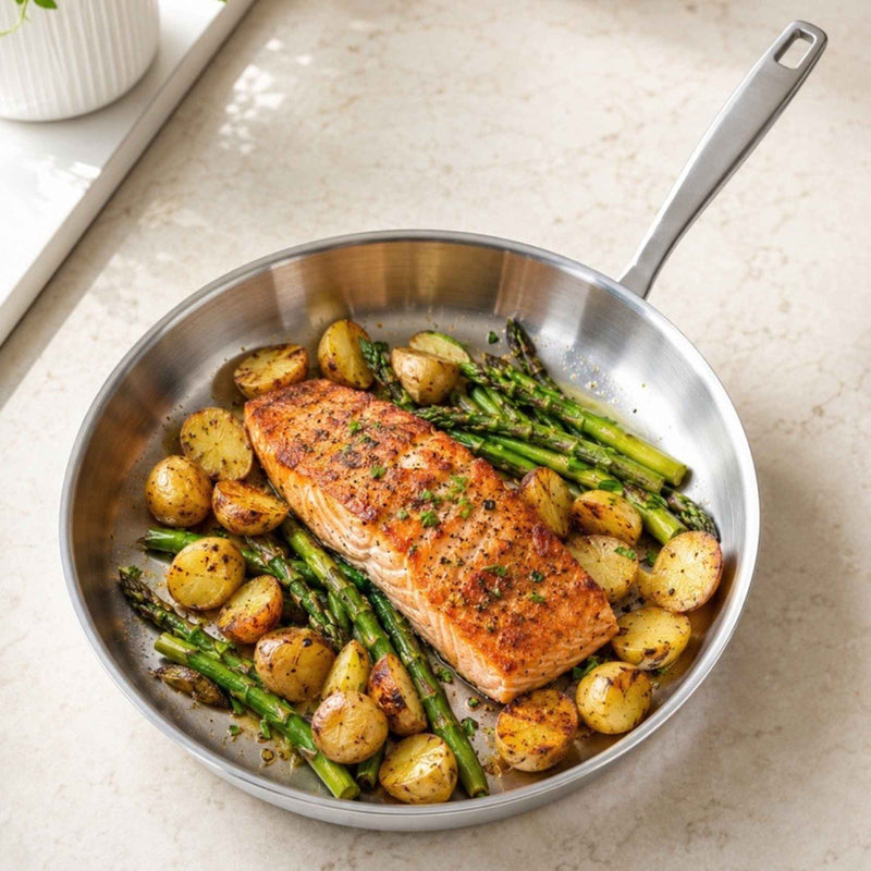 5-Ply Stainless Steel Frying Pan