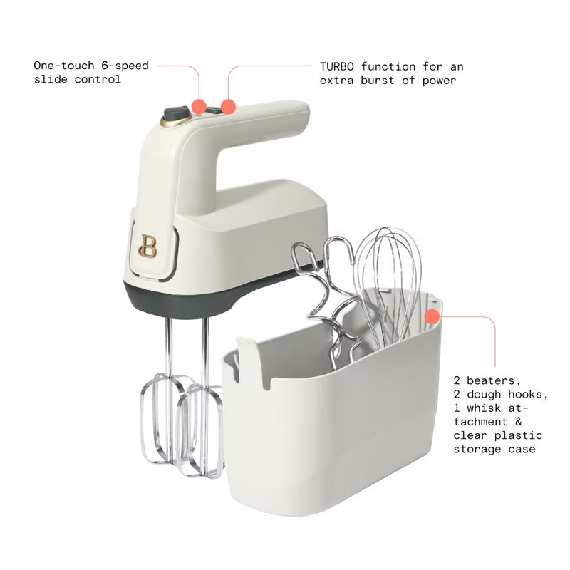 Results for "beautiful 6-speed electric hand mixer, white icing by drew barrymore