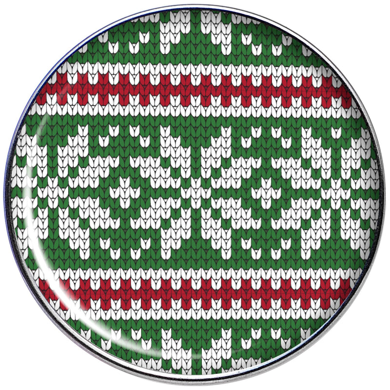 16G 1/4 Green Red Christmas Sweater Tragus Cartilage Earring