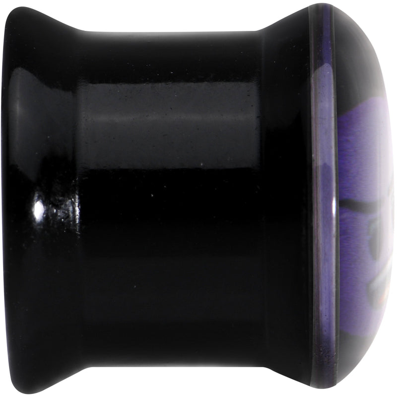 7/16 Licensed Purple Devil emoji Acrylic Double Flare Plug Set