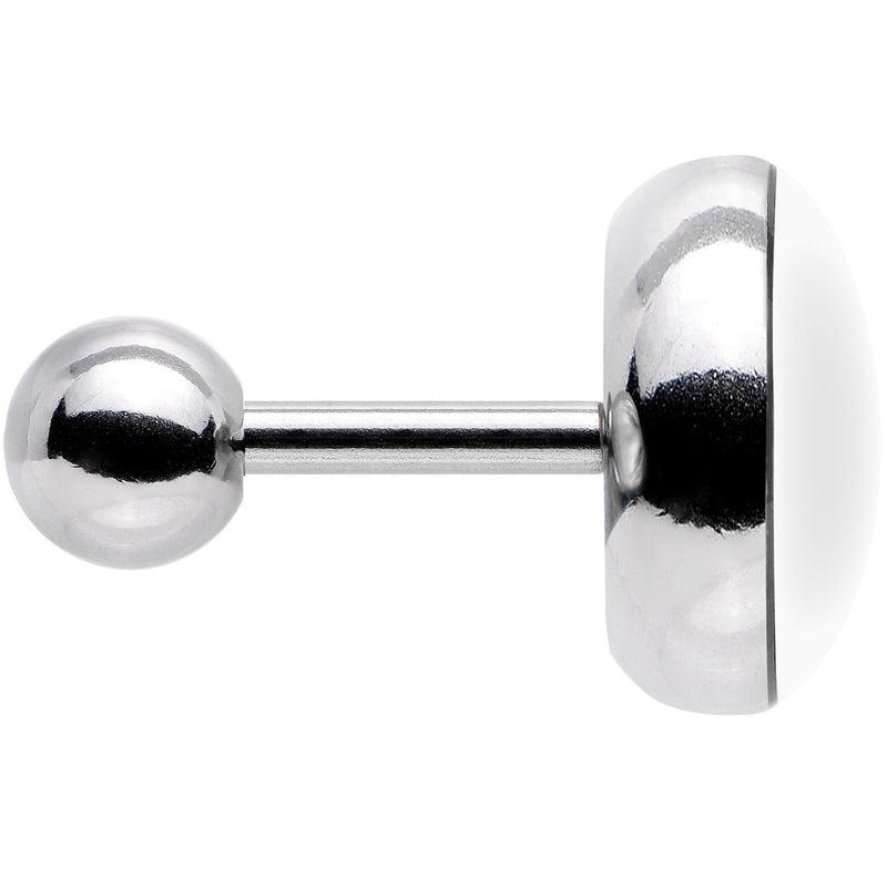 16G 1/4 Black White Leopard Eyes Tragus Cartilage Earring