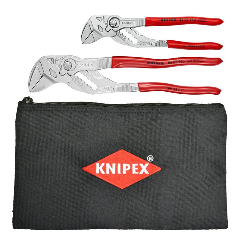 Knipex Pliers Wrench Set With Keeper Pouch 2 Pieces 9K 00 80 109 US