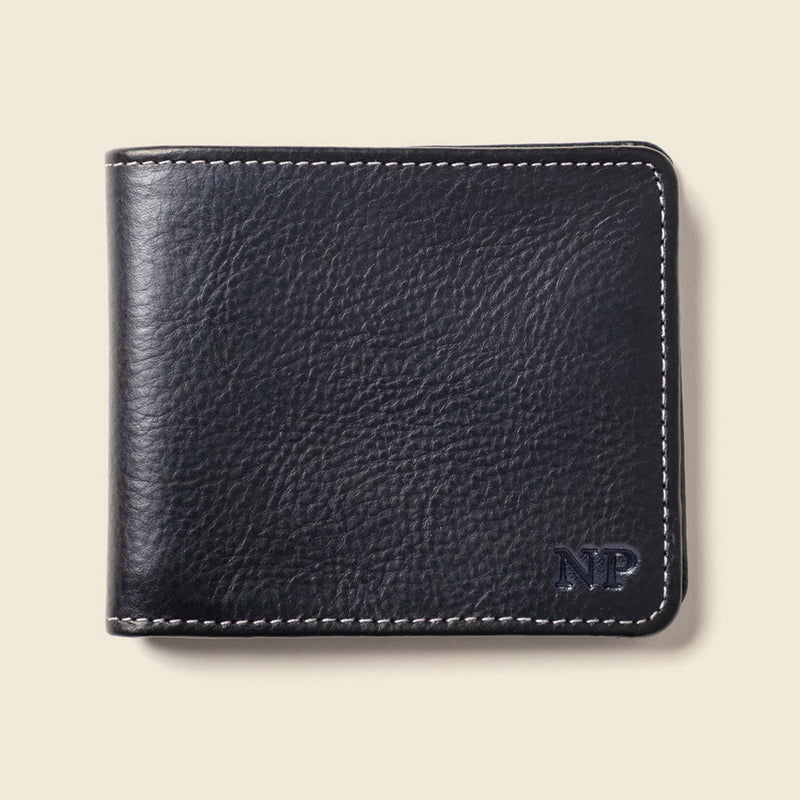 Large Billfold Wallet with RFID protection - Black