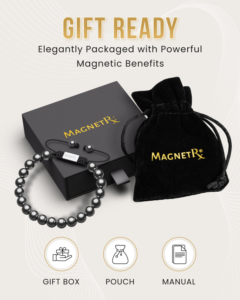 High Power Magnetic Hematite Bracelet Classic 8mm Bead