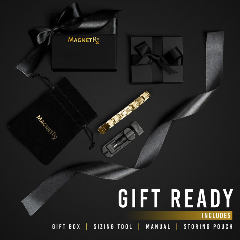 Women's Ultra Strength Gold Titanium Magnetic Therapy Bracelet