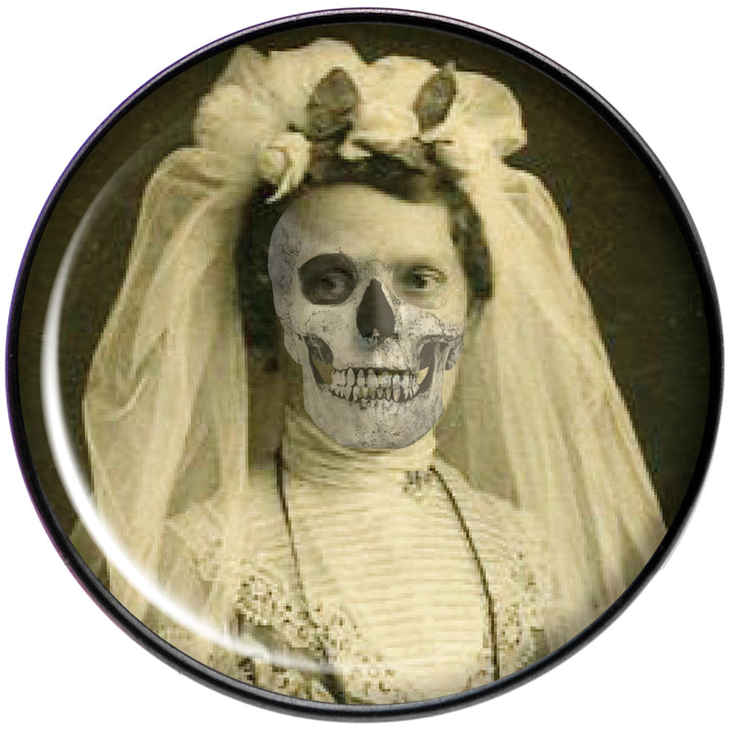 Skeleton Bride Halloween Black Barbell Tongue Ring