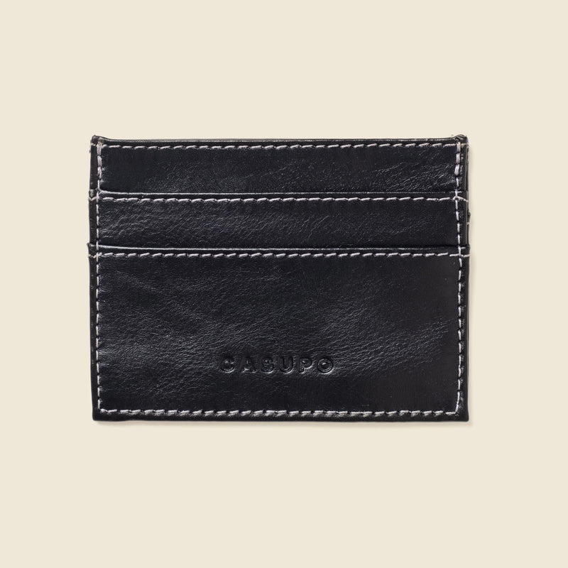 Slim Card Holder Wallet with RFID Protection - Black