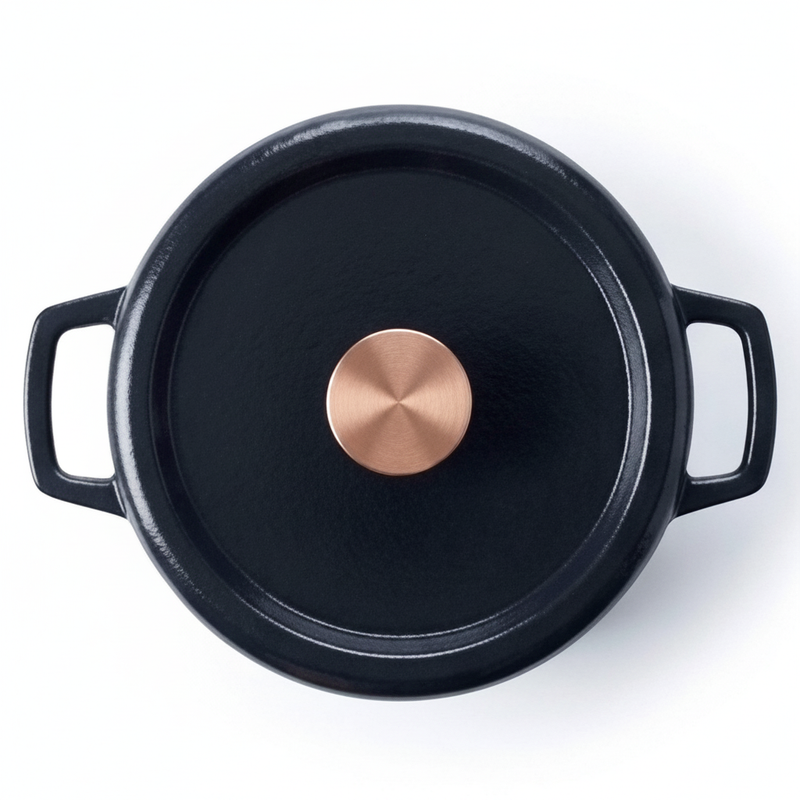 Enameled Cast Iron Round Dutch Oven, 5-Qt