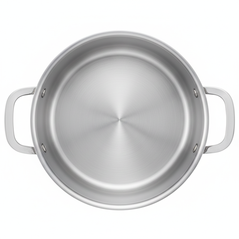 5-Ply Stainless Stock Pot with Lid, 7-Qt