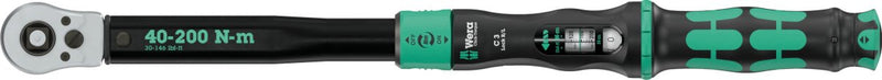 Wera Click-Torque Lock C 3 R/L Torque Wrench 40 - 200 Nm 1/2" Drive 05075695001