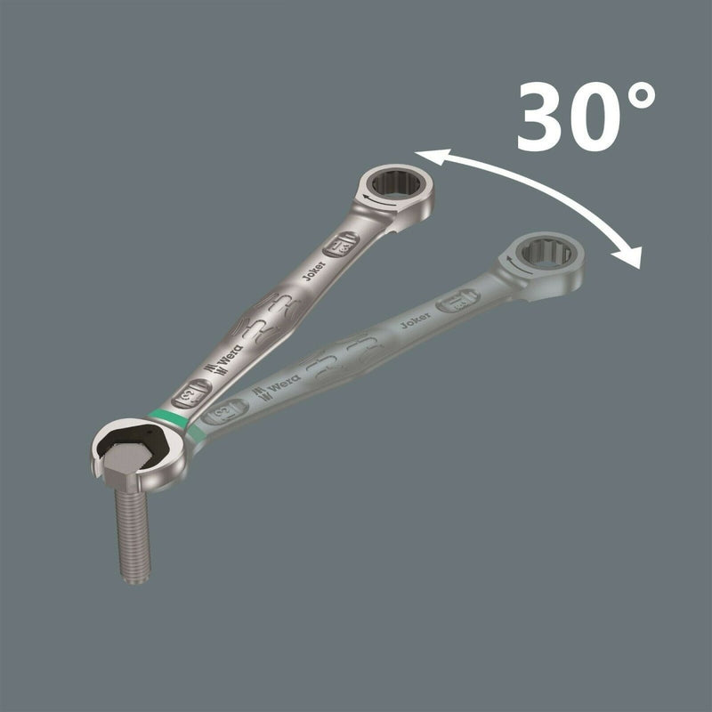 Wera Joker Ratcheting Combination Wrench Set Metric 11 Pieces 05020013001