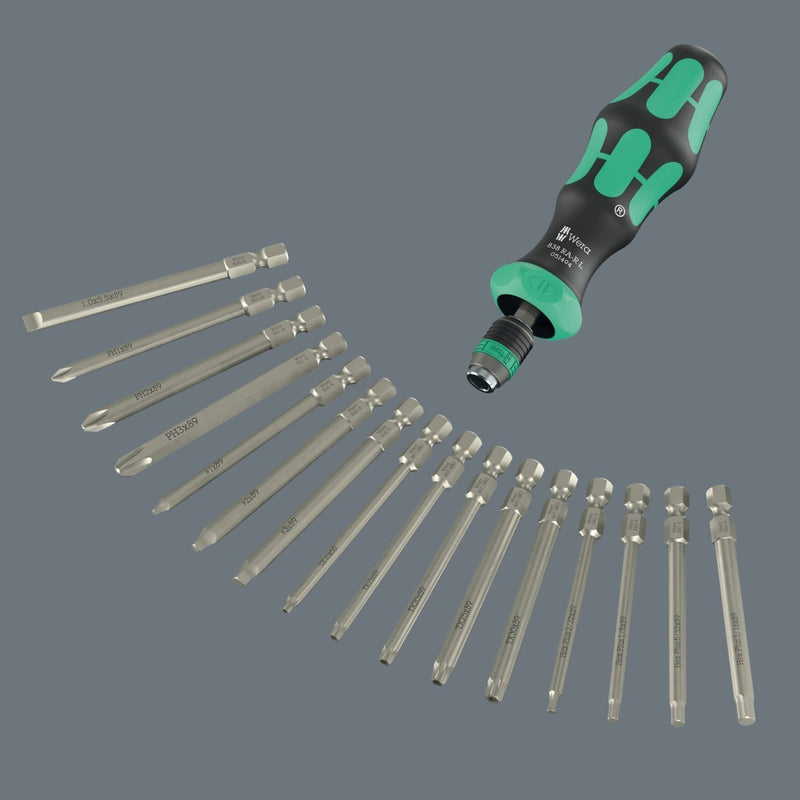 Wera Kraftform Kompakt 60 RA-R Imperial 1 Ratcheting Screwdriver Set 05051531001